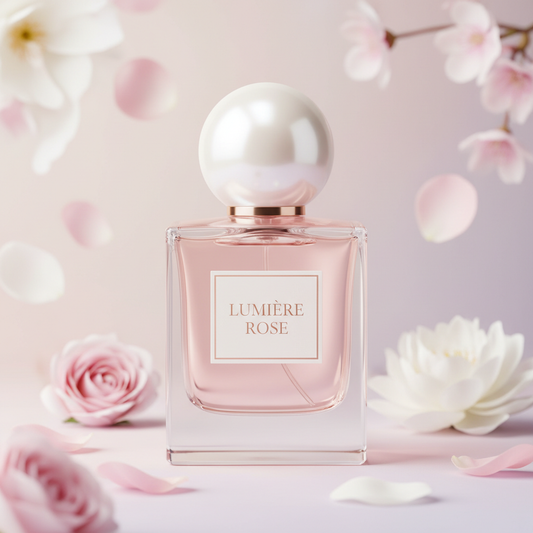 Lumière Rose perfume bottle
